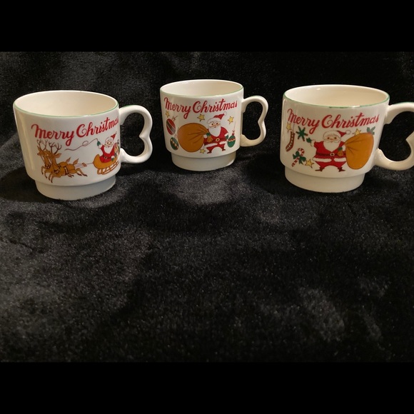 Homco Vintage 1950’s Collectible Christmas Cups - Picture 2 of 16
